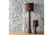 Miniature Lampadaire 160 cm Bois MDF Brun Foncé Brillant Zivian 2