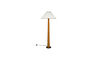 Miniature Lampadaire en chêne et lin marron Horace Détouré
