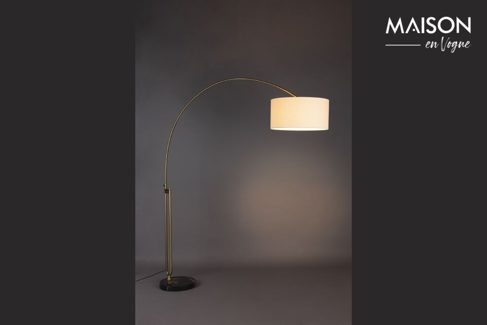 Lampadaire en fer beige Archie DutchBone