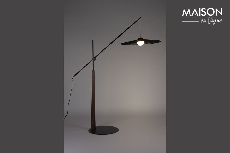 Lampadaire en fer noir Belle Zuiver