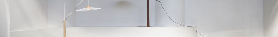 Mise en avant matière Lampadaire en fer noir Belle