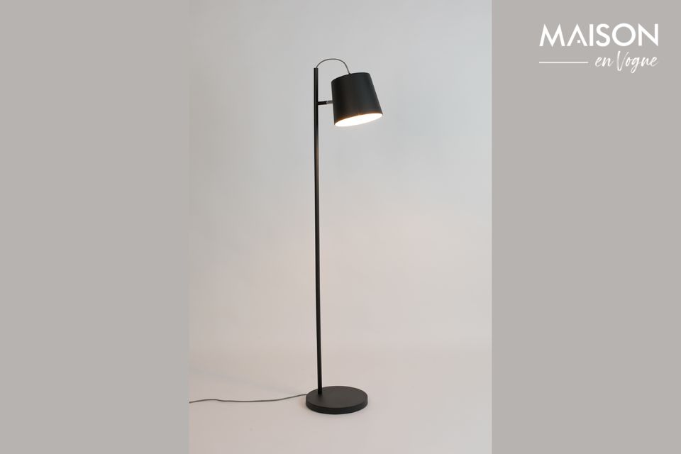 Lampadaire en fer noir Buckle Head Zuiver