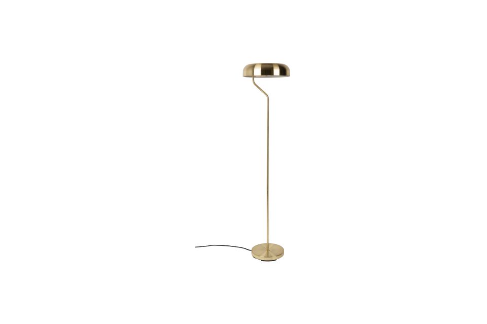 Lampadaire design métal finitions dorées Eclipse