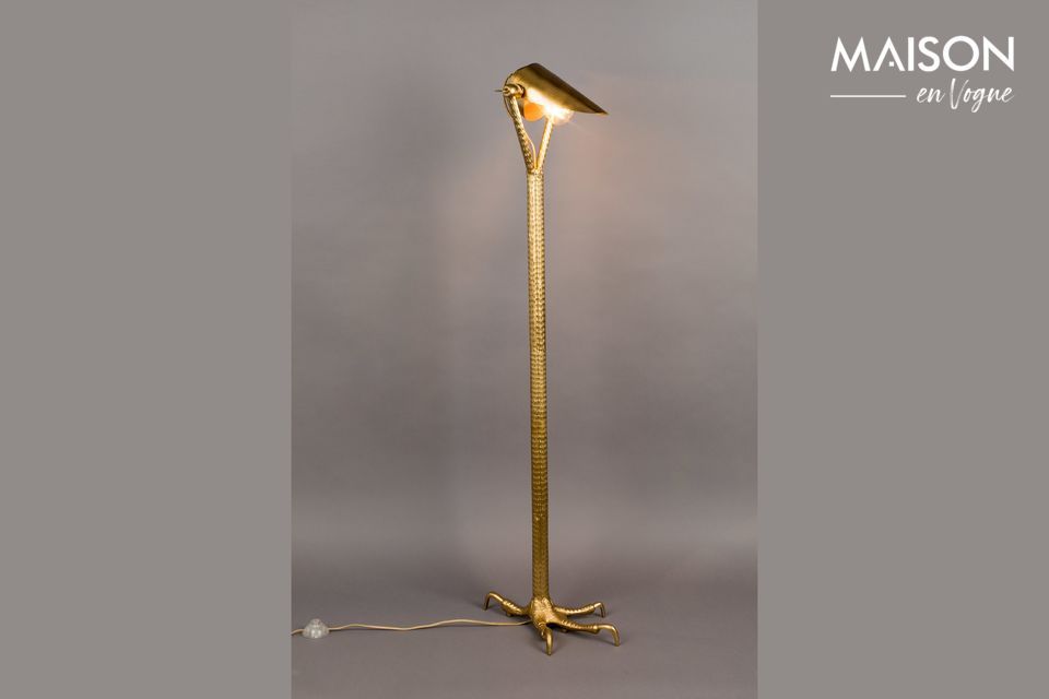 Lampadaire en laiton Falcon Dutch Bone