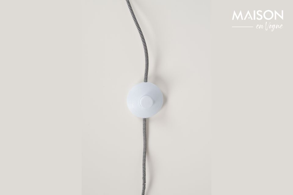 Lampadaire en métal blanc Buckle Head - 8