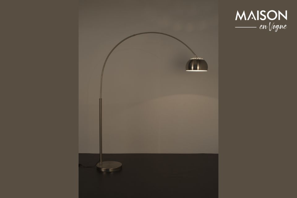 Lampadaire en métal Bow White Label