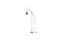 Miniature Lampadaire en métal noir Corde Détouré