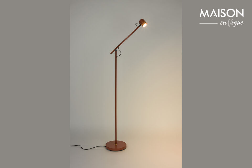 Lampadaire en métal rouge Aero White Label