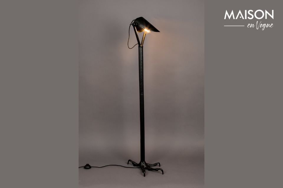 Lampadaire Falcon noir Dutch Bone