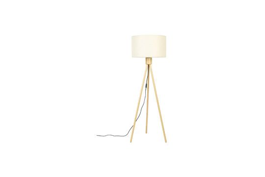 Voir la fiche produit lampadaire trépied en bambou blanc Fan Lampadaire trépied en bambou blanc Fan