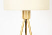 Miniature Lampadaire trépied en bambou blanc Fan 13