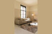 Miniature Lampadaire trépied en bambou blanc Fan 9
