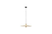 Miniatura Lámpara colgante grande de ratán beige Balance 1