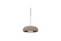 Miniatura Lámpara colgante redonda metal arena brillo TIVO Clipped