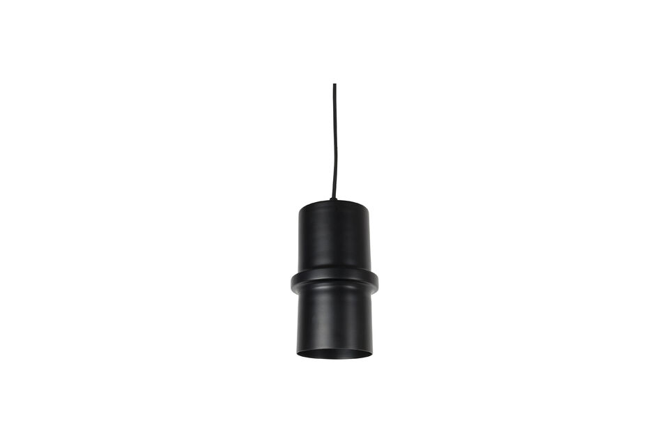 Lámpara colgante talla S de hierro negro Duct White Label