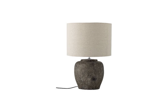 Ver el perfil del producto lámpara de mesa D44xH62 cm de gres gris Isabelle Lámpara de mesa D44xH62 cm de gres gris Isabelle