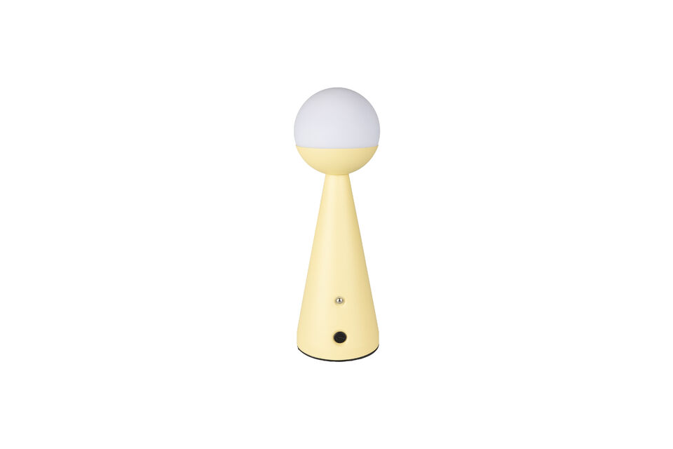 Lámpara de mesa de acero amarillo Bello Zuiver