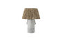 Miniatura Lámpara de mesa de gres blanco Rama Clipped