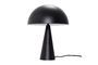 Miniatura Lámpara de mesa de hierro negro Mush Clipped