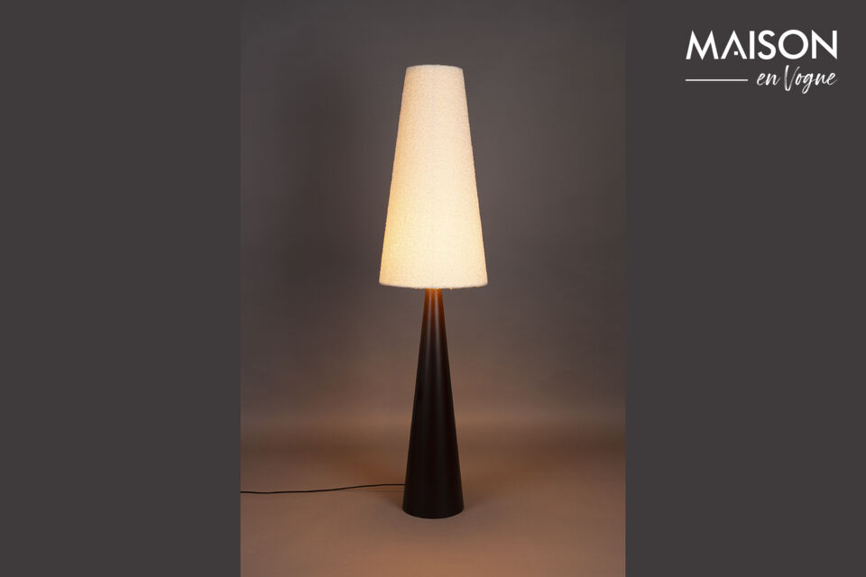 Lámpara de pie de hierro beige Miki DutchBone
