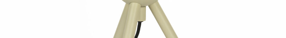 Descriptivo Materiales Lámpara de pie de vidrio beige Scotty