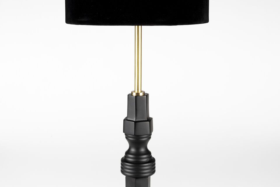 Lámpara de sobremesa de aluminio negro Totem - 18