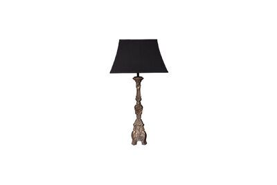 Lámpara de sobremesa de madera oscura Beaussant