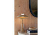 Miniatura Lámpara de sobremesa de travertino beige Cole 8