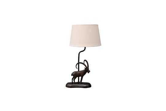 Lampe à poser en laiton marron Bélier