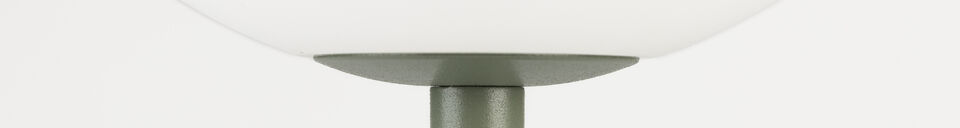 Mise en avant matière Lampe à poser en plastique vert Hub