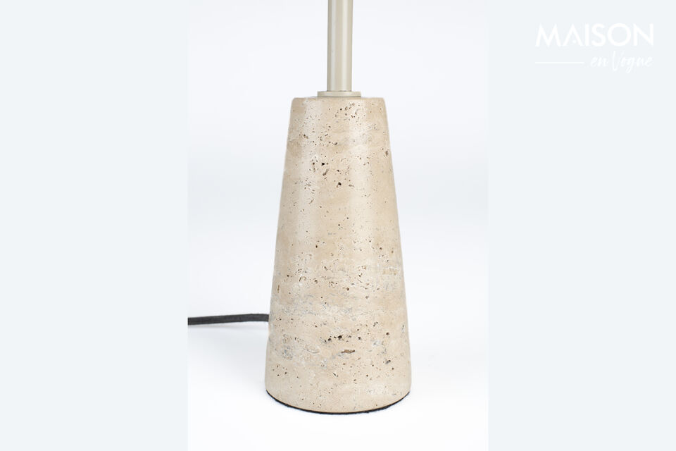 Lampe à poser en travertin beige Cole - 15