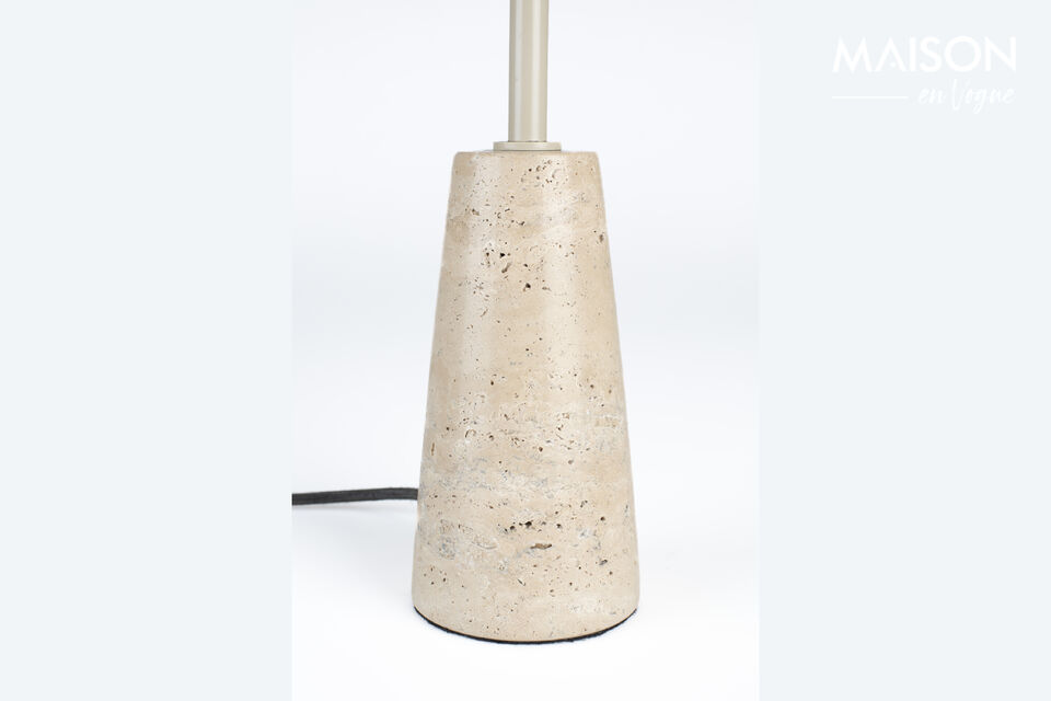 Lampe à poser en travertin beige Cole - 22