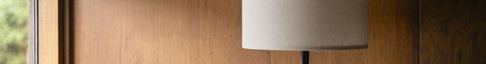 Mise en avant matière Lampe à poser en travertin beige Jackon