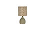 Miniature Lampe à poser H29 cm céramique et lin Sable Flores Détouré