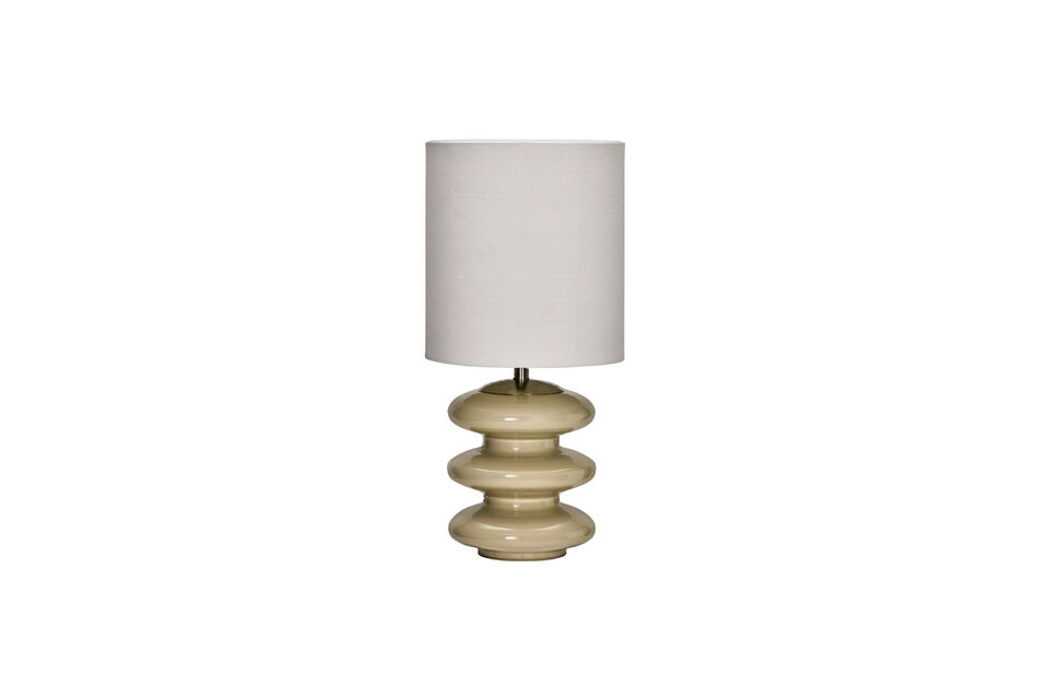Lampe à poser L en verre sable et coton HDStep House Doctor