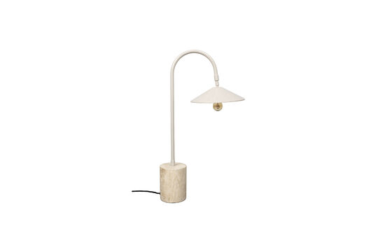 Voir la fiche produit lampe de bureau en travertin gris Enno Lampe de bureau en travertin gris Enno