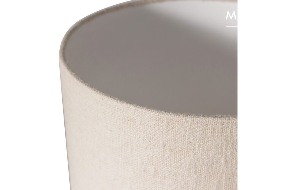 Lampe de table au design minimaliste Entièrement doublée d\'un bouclé doux Le point lumineux