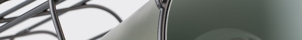 Mise en avant matière Lampe de table Cage noire