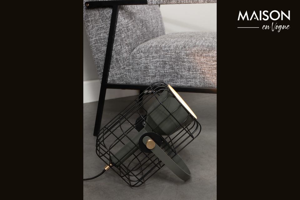 Lampe de table Cage noire White Label