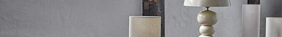 Mise en avant matière Lampe de table D21xH55 cm en grès multicolore Sergio