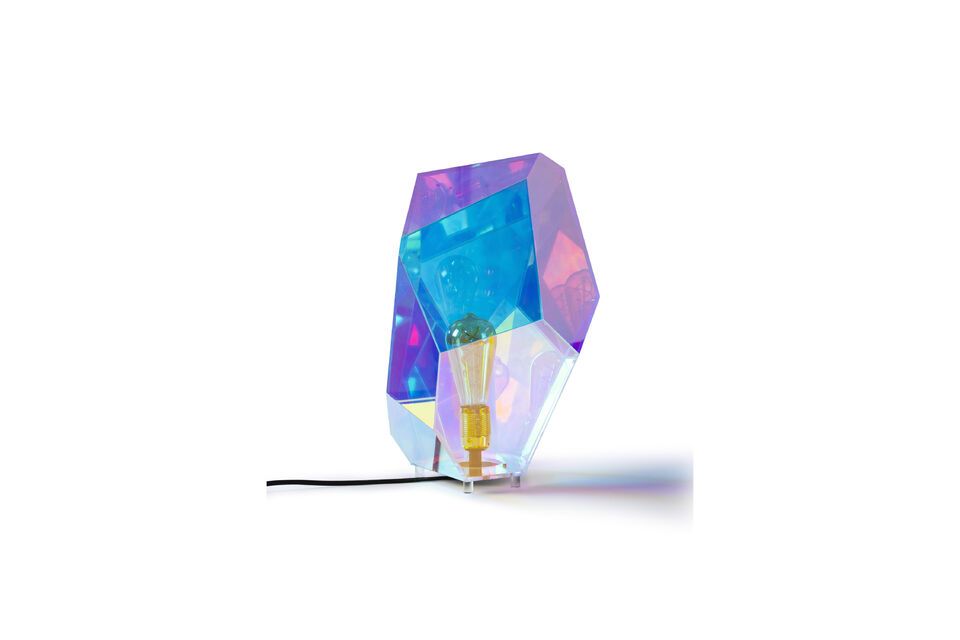 Lampe de table en fer multicolore Diamond - 6