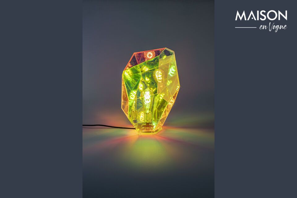 Lampe de table en fer multicolore Diamond - 3