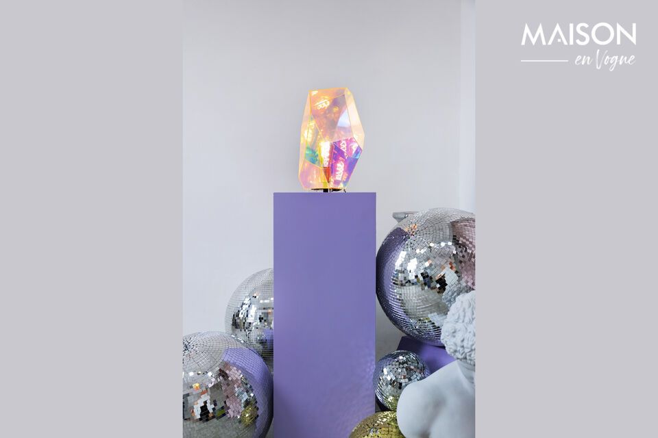 Lampe de table en fer multicolore Diamond - 5