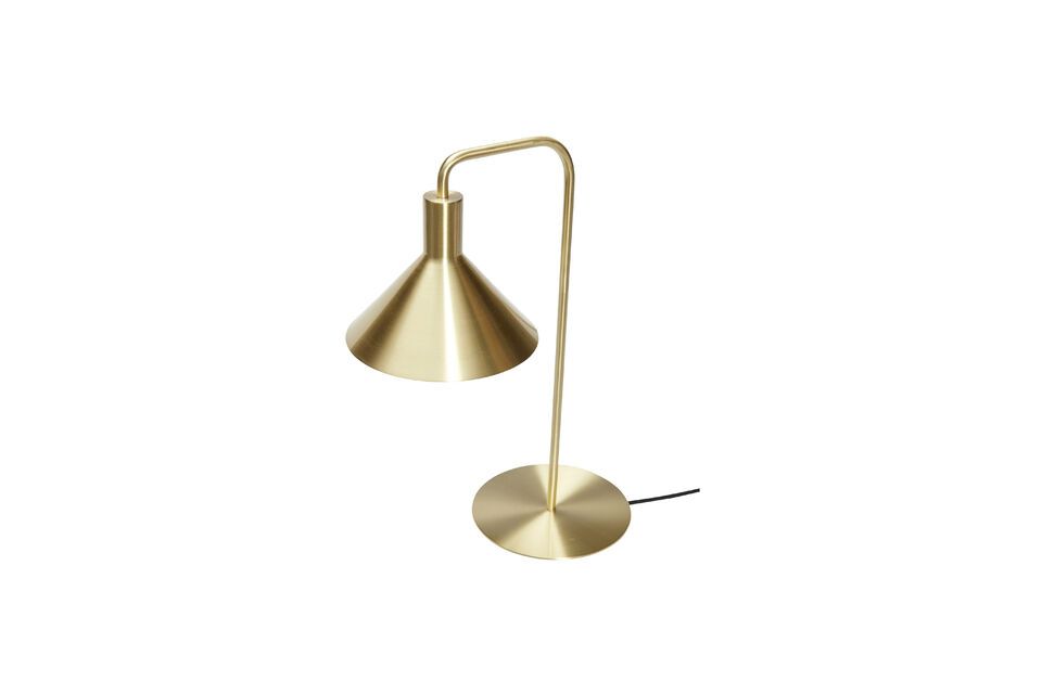 La lampe de table en métal brun Solo ajoute une lueur chaleureuse à votre espace
