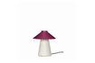 Miniature Lampe de table en métal burgundy et sable Chipper 1