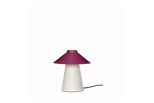 Lampe de table en métal burgundy et sable Chipper