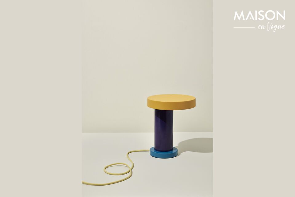 Lampe de table en métal multicolore Magic Hübsch