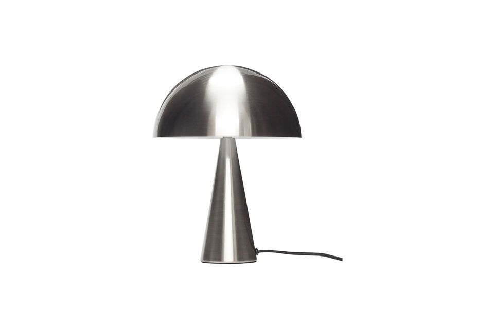 Lampe de table en métal nickelé Mush Hübsch