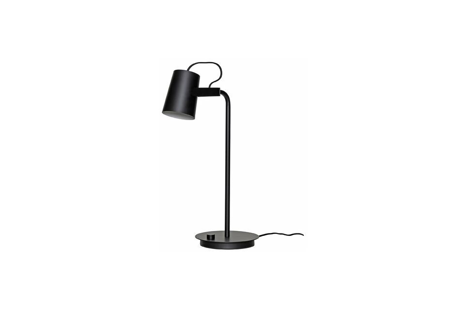 Lampe de table en métal noir Ardent Hübsch