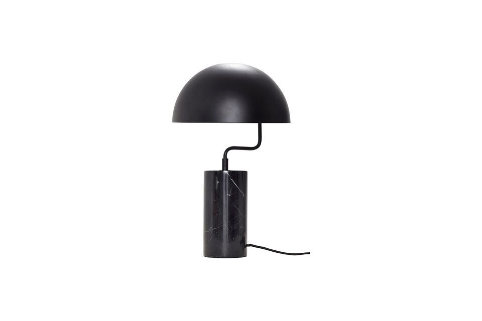 Lampe de table en métal noir Poise Hübsch